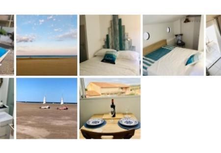 Stylish Studio Close To Beach In Residence With Pool 나르본 외부 사진